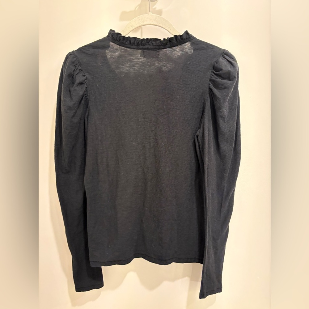 NATION LTD Tamira Elizabethan Long Sleeve Tee – Size S – Black - Picture 4 of 13